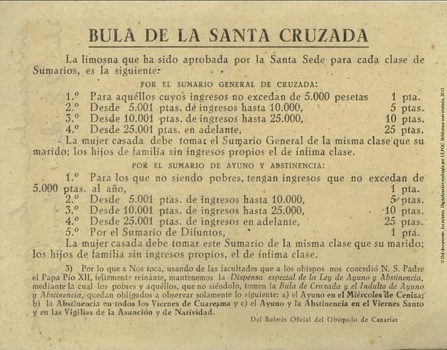 Imagen de la noticia: La Bula de la Santa Cruzada: Indulgencias en los Viernes de Cuaresma