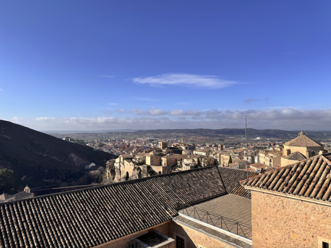 Vista del Casco Antiguo de Cuenca, desde el Vista del Archivo Histórico Provincial