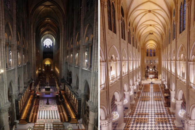 Imagen de la noticia: El antes y después de la Catedral de Notre Dame