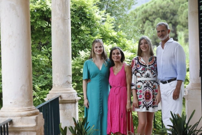 Posado de la familia real en Mallorca. Verano 2023