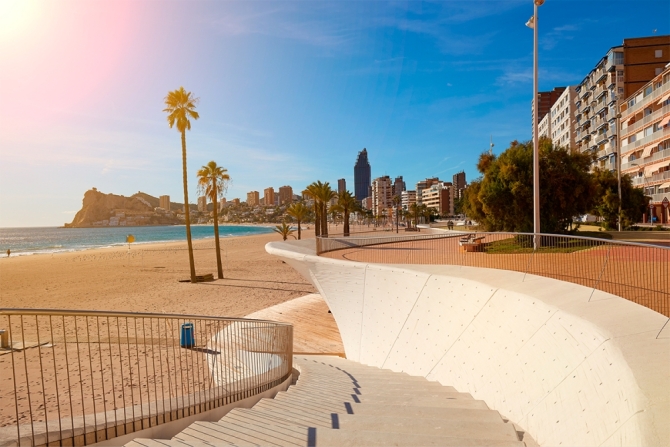 Playa de Poniente, Benidorm