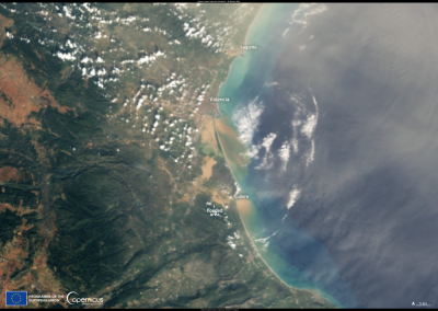 Imagen de la noticia: La catástrofe de la DANA en Valencia captada por el satélite Copernicus